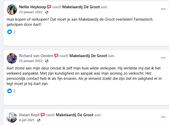 Facebook reviews